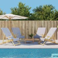 VidaXL Strandhanddoeken 4 st 400 g/m² 60x135 cm stof grijs