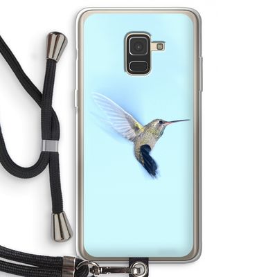Kolibri: Samsung Galaxy A8 (2018) Transparant Hoesje met koord