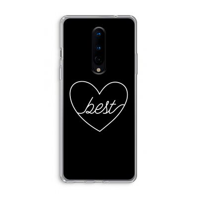 Best heart black: OnePlus 8 Transparant Hoesje