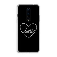 Best heart black: OnePlus 8 Transparant Hoesje
