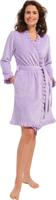 Lila fleece kimono met ruffles - 100 cm-S (36-38)