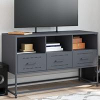Tv-meubel 100,5x39x60,5 cm staal antracietkleurig - thumbnail