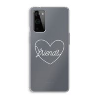 Friends heart pastel: OnePlus 9 Pro Transparant Hoesje