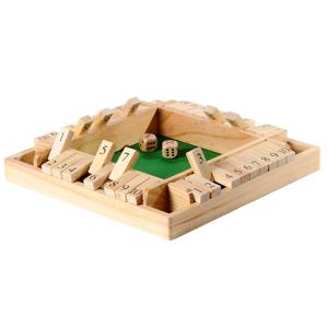 Longfield Shut The Box spel - 32 x 32 x 4 cm