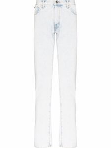 Off-White jean slim à imprimé rayé Diag - Bleu