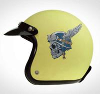 Helm schedel Motor sticker - thumbnail