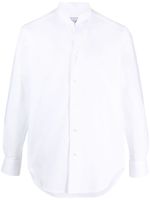 D4.0 chemise en popeline à col italien - Blanc