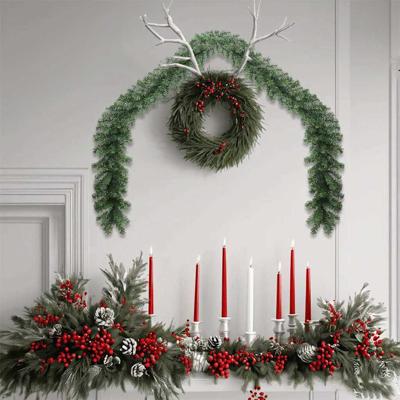Kerstkrans Anders Groen 40 m PVC