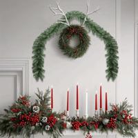 Kerstkrans Anders Groen 40 m PVC