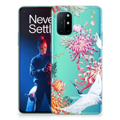 OnePlus 8T | TPU Hoesje | Bird Flowers