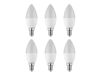 LIVARNO home 6 LED-lampen (E14, kaars)
