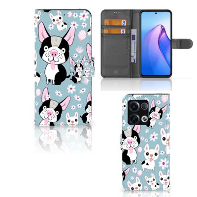 OPPO Reno8 Pro | Telefoonhoesje | Met pasjeshouder | Hondjes