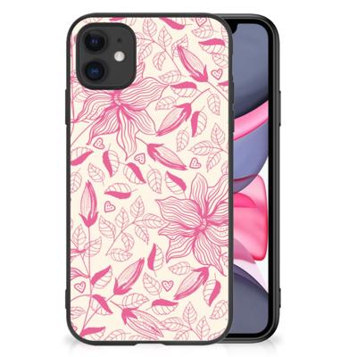 iPhone 11 Bloemen Hoesje Pink Flowers