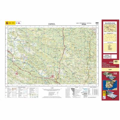 Topografische kaart 880 MT50 Espiel | CNIG - Instituto Geográfico Nacional1