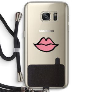 Kusje: Samsung Galaxy S7 Transparant Hoesje met koord