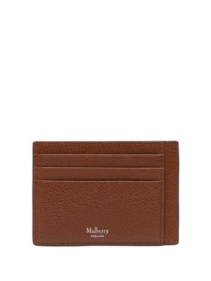 Mulberry petit porte-cartes en cuir - Marron