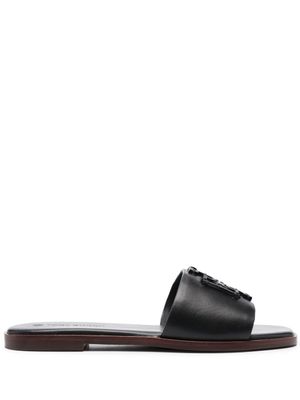 Tory Burch claquettes Ines à patch logo - Noir