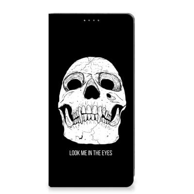 Mobiel BookCase OPPO A57 | A57s | A77 4G Skull Eyes Mobiel BookCase OPPO A57 | A57s | A77 4G Skull Eyes