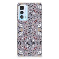 Motorola Edge 20 Pro TPU Siliconen Hoesje Flower Tiles