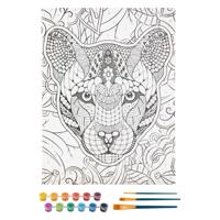 Grafix Schilderen op nummer canvas - tijger