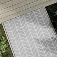VidaXL Buitenkleed arakil 120x180 cm pp grijs