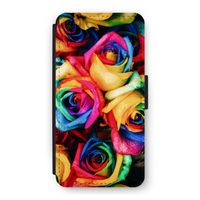 Neon bloemen: iPhone 12 Pro Flip Hoesje