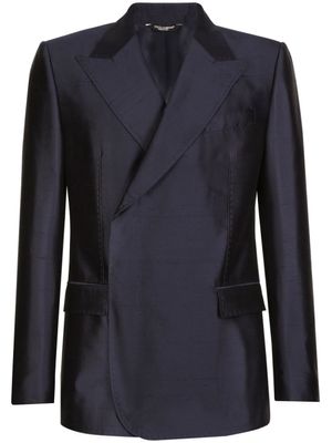 Dolce & Gabbana blazer à simple boutonnage - Bleu