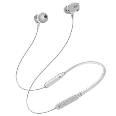 DM-22 magnetische Bluetooth oortelefoon DM-22 nekband sport headset met mic Wireless Handsfree Earphoness (wit)
