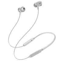DM-22 magnetische Bluetooth oortelefoon DM-22 nekband sport headset met mic Wireless Handsfree Earphoness (wit)