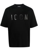 DSQUARED2 t-shirt en coton à imprimé Icon - Noir