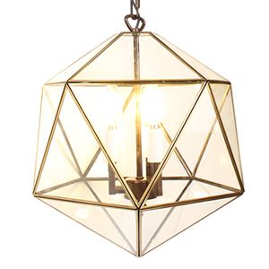 HAES DECO - Hanglamp Transparant 40x40x145 cm E14/max 3x25W