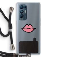 Kusje: Oppo Find X3 Neo Transparant Hoesje met koord