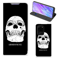 Mobiel BookCase Samsung Galaxy S20 Ultra Skull Eyes