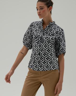 Elvira Casuals Blouse Suus E2 25-064 Blouse 1017 Bloom