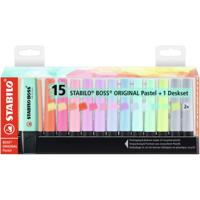Markeerstift stabilo boss 70/15 bureauset pastel | 5 stuks