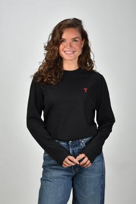 Ami Paris t-shirt ADC Ts Ml Rouge BFUTS235.724 noir