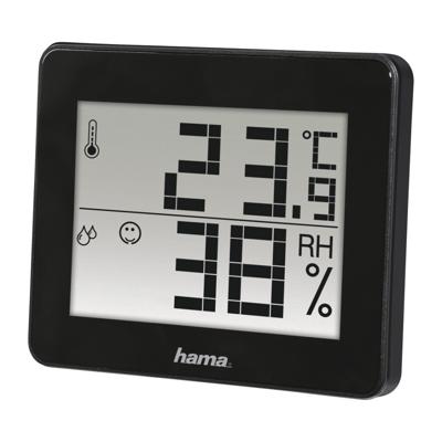 Hama thermo-/hygrometer th-130 zwart