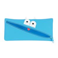 Schoolpennenzak Safta Gezicht 22 x 11 x 1 cm Blauw