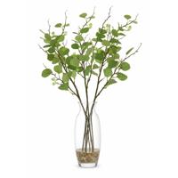 Kunsttak / kunstbloem Eucalyptus - 6x - 92 cm - groen - boeket opvulling bladgroen