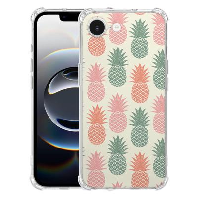 Apple iPhone 16e Hoesje - Ananas TPU Antishock Apple iPhone 16e Hoesje - Ananas TPU Antishock