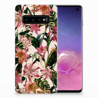 Samsung Galaxy S10 TPU Case Flowers - thumbnail