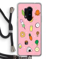 Happy bento friends: OnePlus 8 Pro Transparant Hoesje met koord