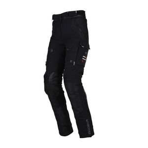 MODEKA Panamericana II Lady Pants, Textiel motorbroek dames, Zwart Lang