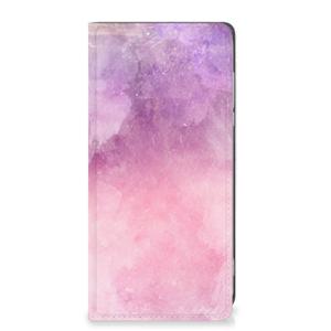 Bookcase Motorola Moto G84 Pink Purple Paint