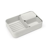 Brabantia bento lunchbox make & take groot lichtgrijs