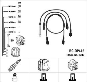 Bougiekabelset RCOP412