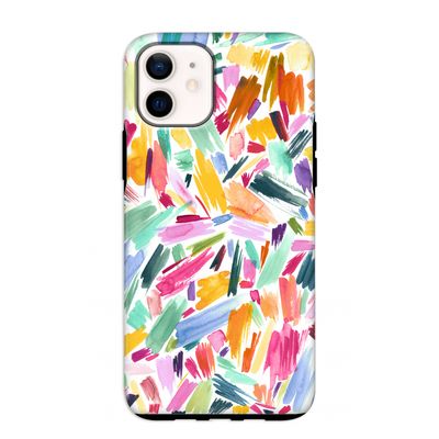 Watercolor Brushstrokes: iPhone 12 mini Tough Case