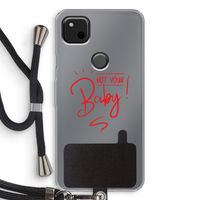 Not Your Baby: Pixel 4a Transparant Hoesje met koord