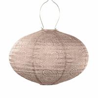 Lumiz solar lampion paisley oval 40 cm roze