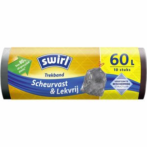 Swirl vuilniszakken met Trekband 60 liter 10 stuks